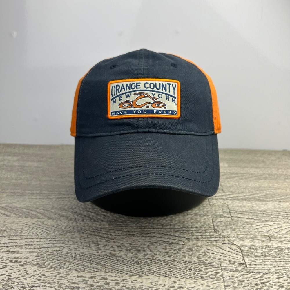 Vintage Y2K Orange County Choppers Hat Cap Strap Back Adjustable Blue Orange Men